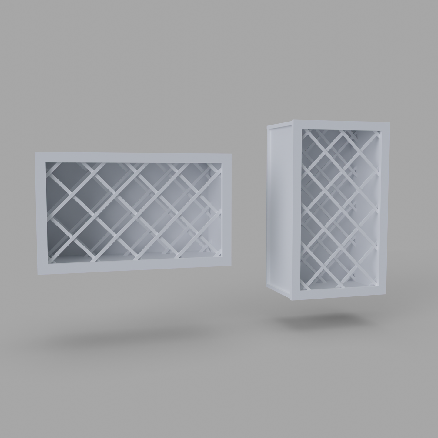 Wall or Base Wine Rack 30" H x 12" D Can be used horizontally or vertically