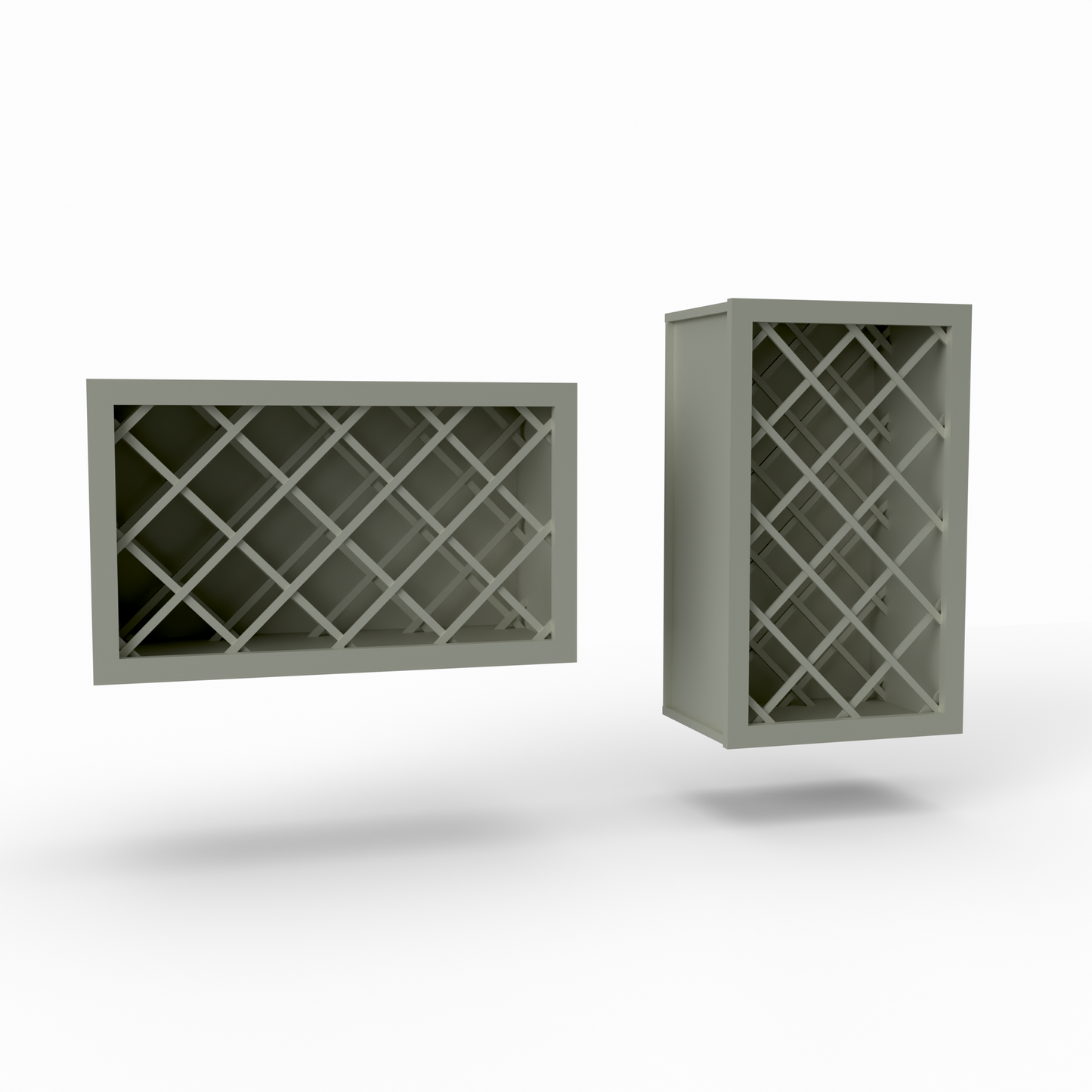 Wall or Base Wine Rack 30" H x 12" D Can be used horizontally or vertically