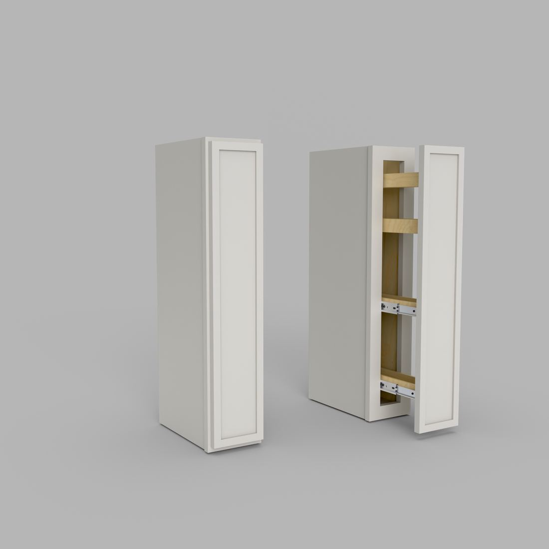 Slim Frame Shaker Spice Rack Spice Pull Wall Cabinet 6