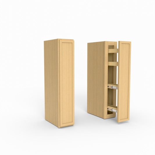 Slim Frame Shaker Spice Rack Spice Pull Wall Cabinet 6" W x 30" H x 12" D