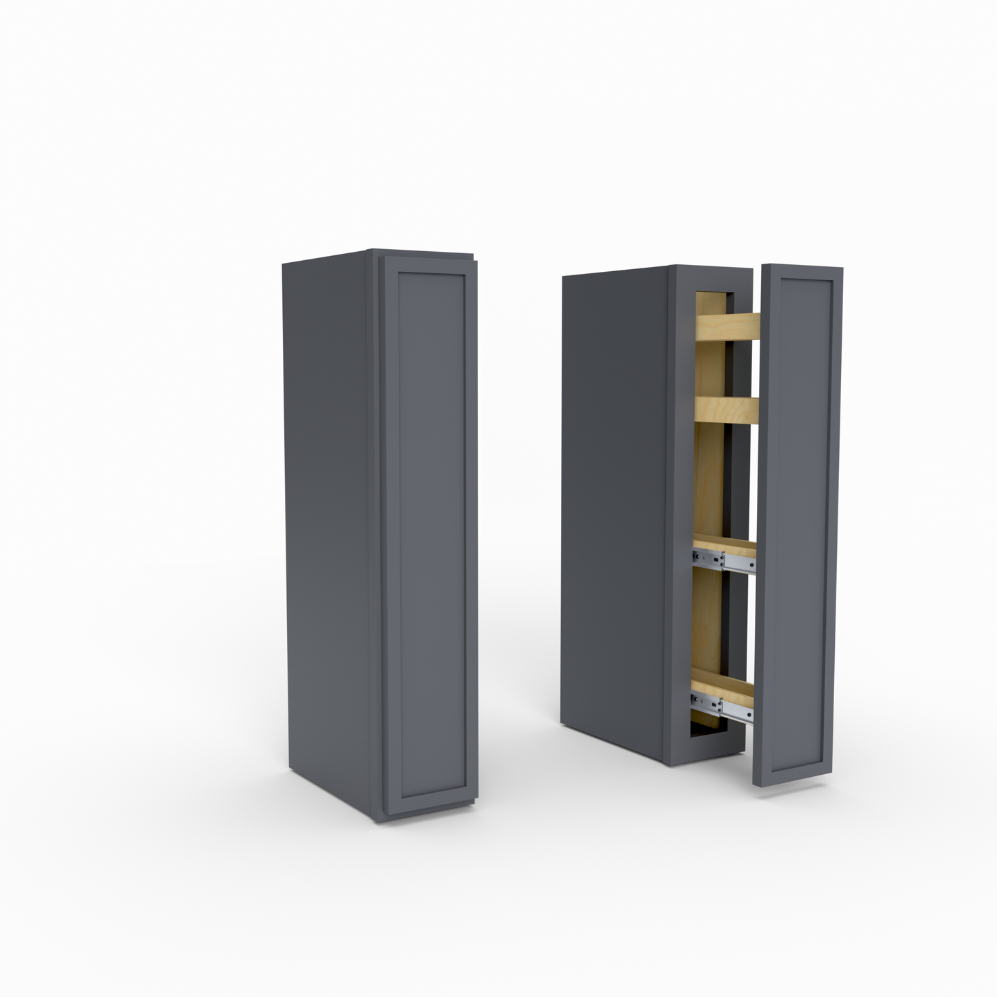 Slim Frame Shaker Spice Rack Spice Pull Wall Cabinet 6" W x 30" H x 12" D