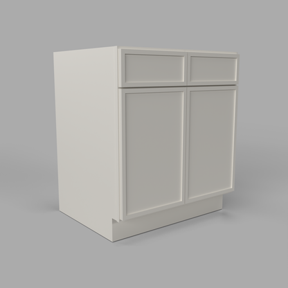 Slim Frame Shaker Vanity Sink Base Cabinet 34.5" H x 21" D