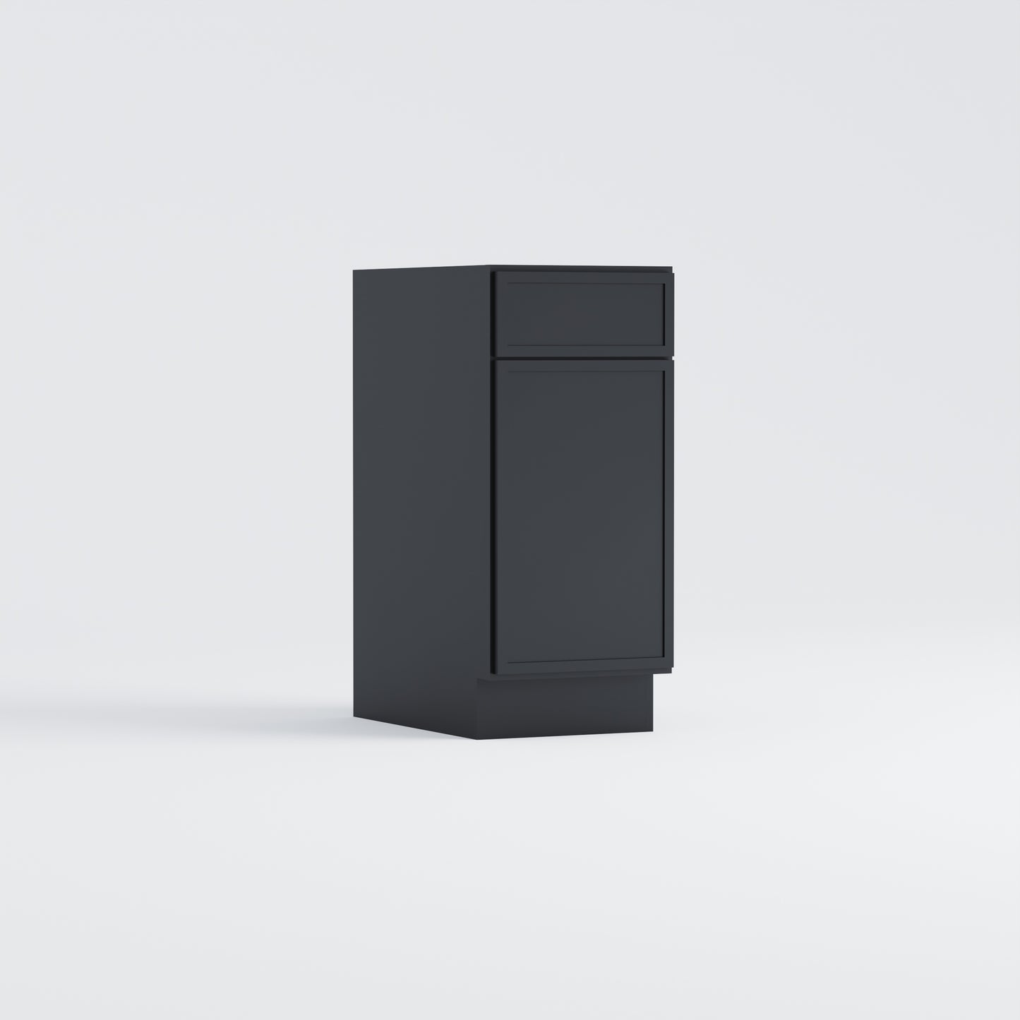 base slim frame shaker cabinet black