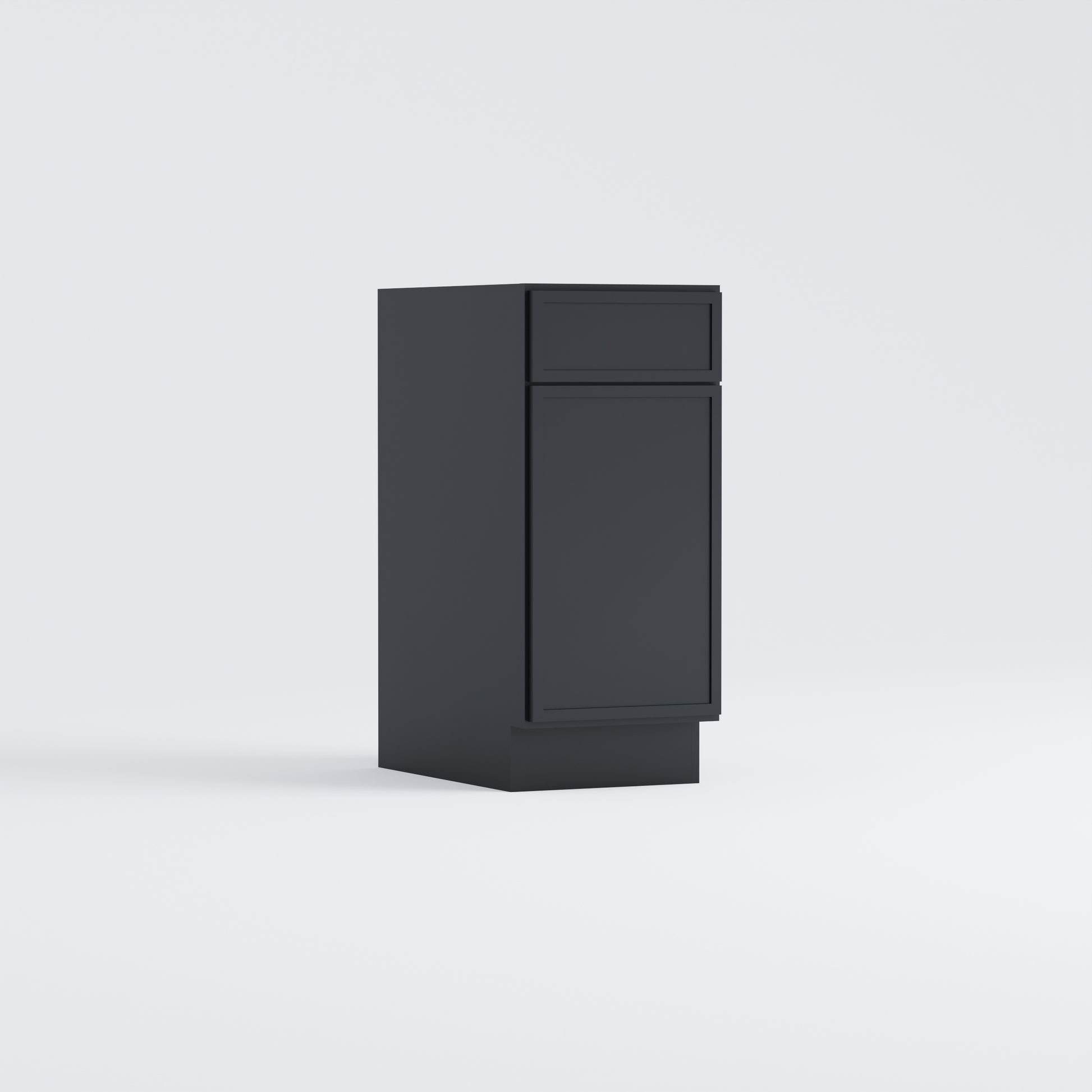 base slim frame shaker cabinet black