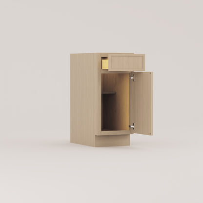 base slim frame shaker cabinet rift cut white oak