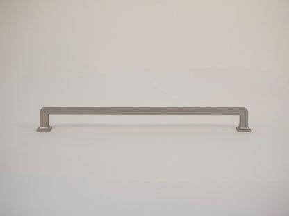 brushed stainless steel handle