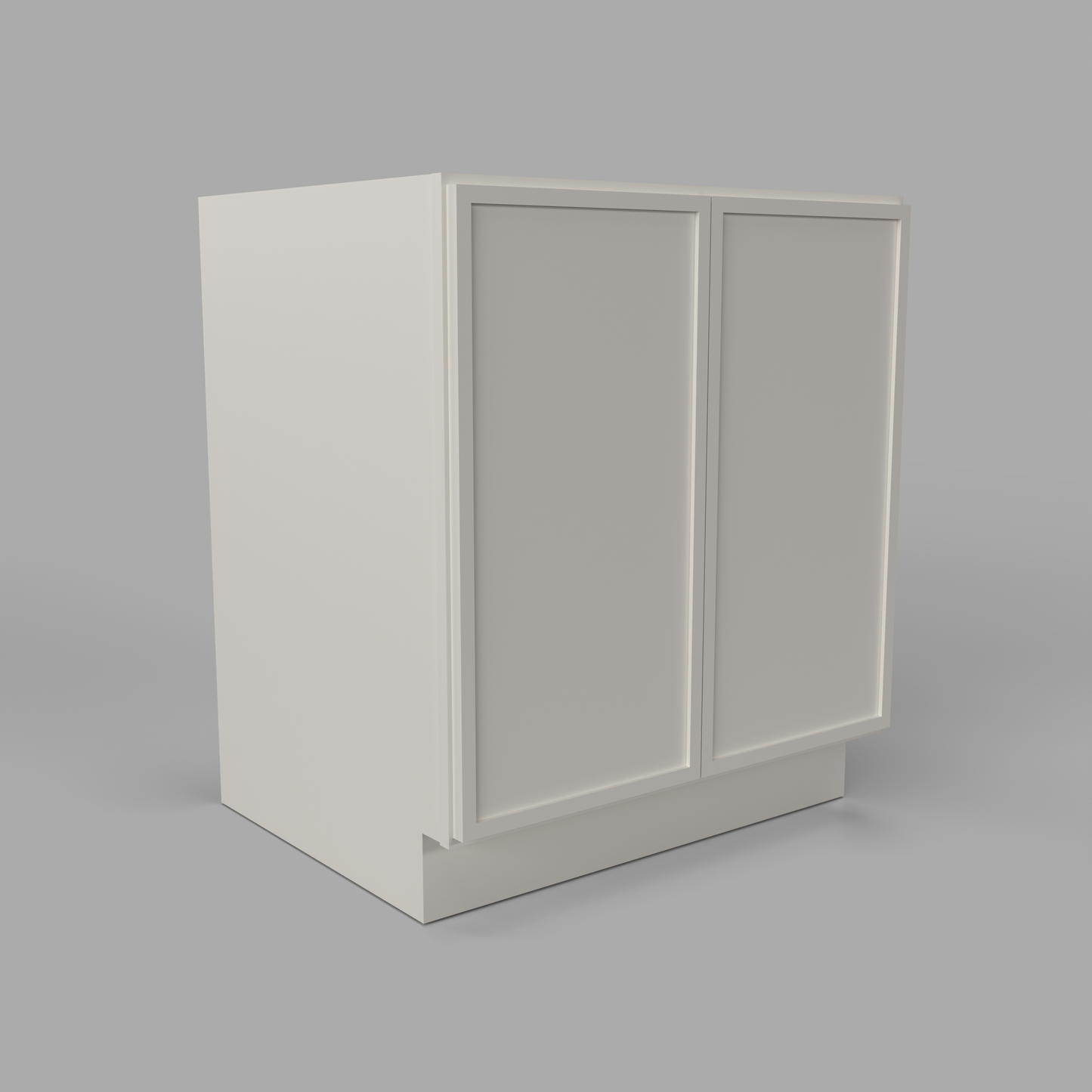 Slim Frame Shaker Full Height Door Base Cabinet 34.5" H x 24" D Can be used as a sink base