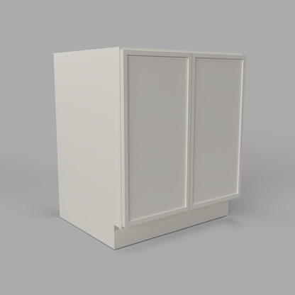 Slim Frame Shaker Full Height Door Base Cabinet 34.5" H x 24" D Can be used as a sink base