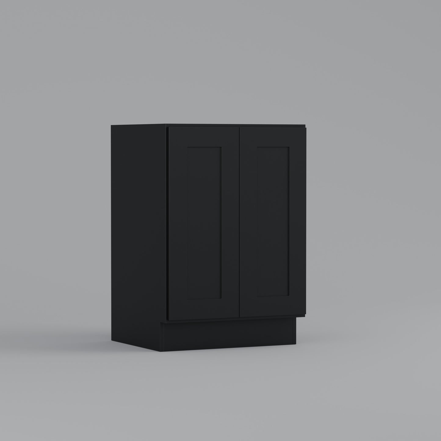 full height door vanity sink base shaker cabinet black 24