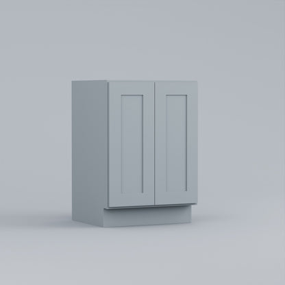 full height door vanity sink base shaker cabinet grey 24