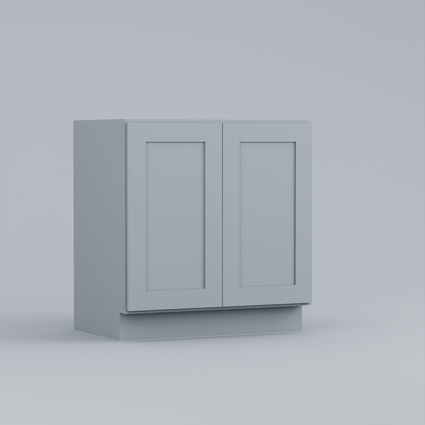 full height door vanity sink base shaker cabinet grey 36