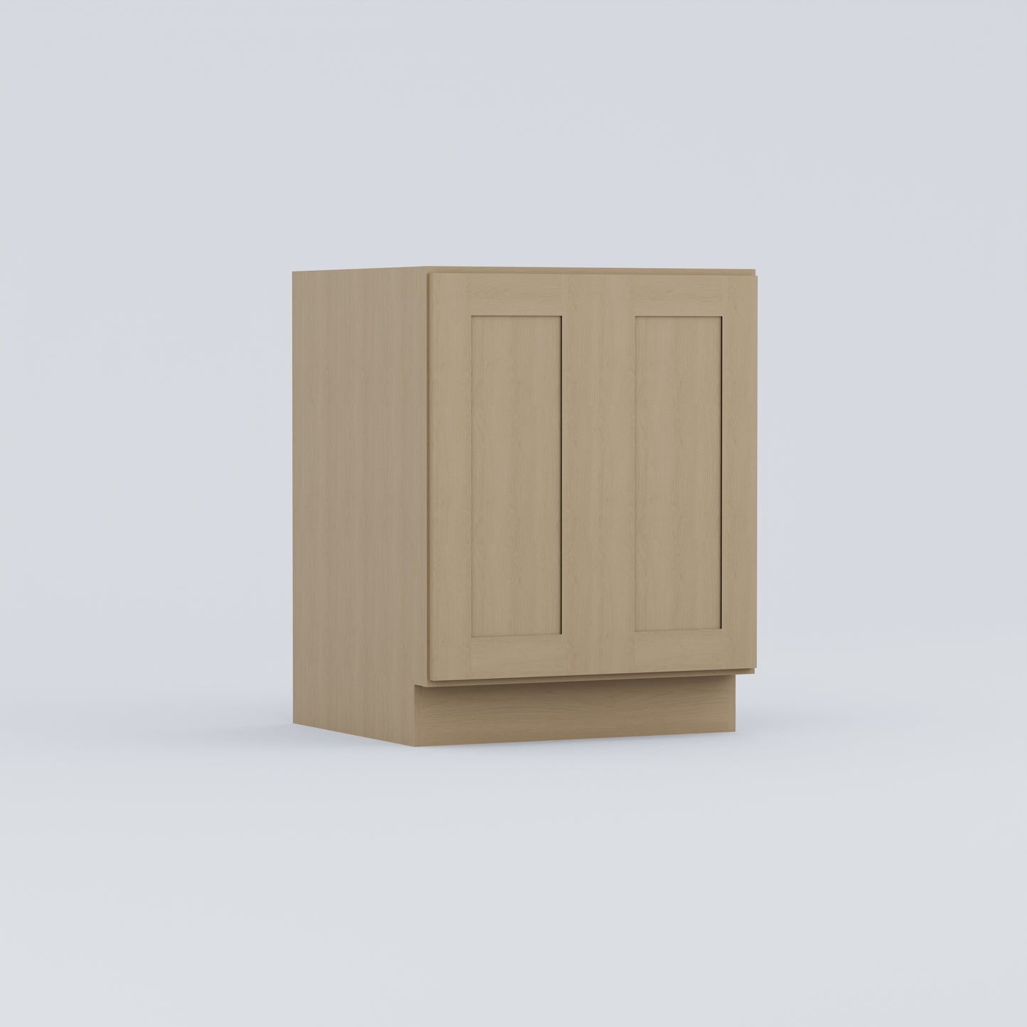 full height door vanity sink base shaker cabinet natural wood 24