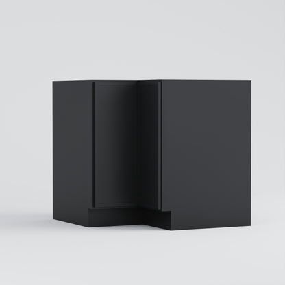 lazy susan corner base slim frame shaker cabinet black