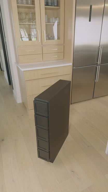 removing drawer from 5 drawer spice cabinet