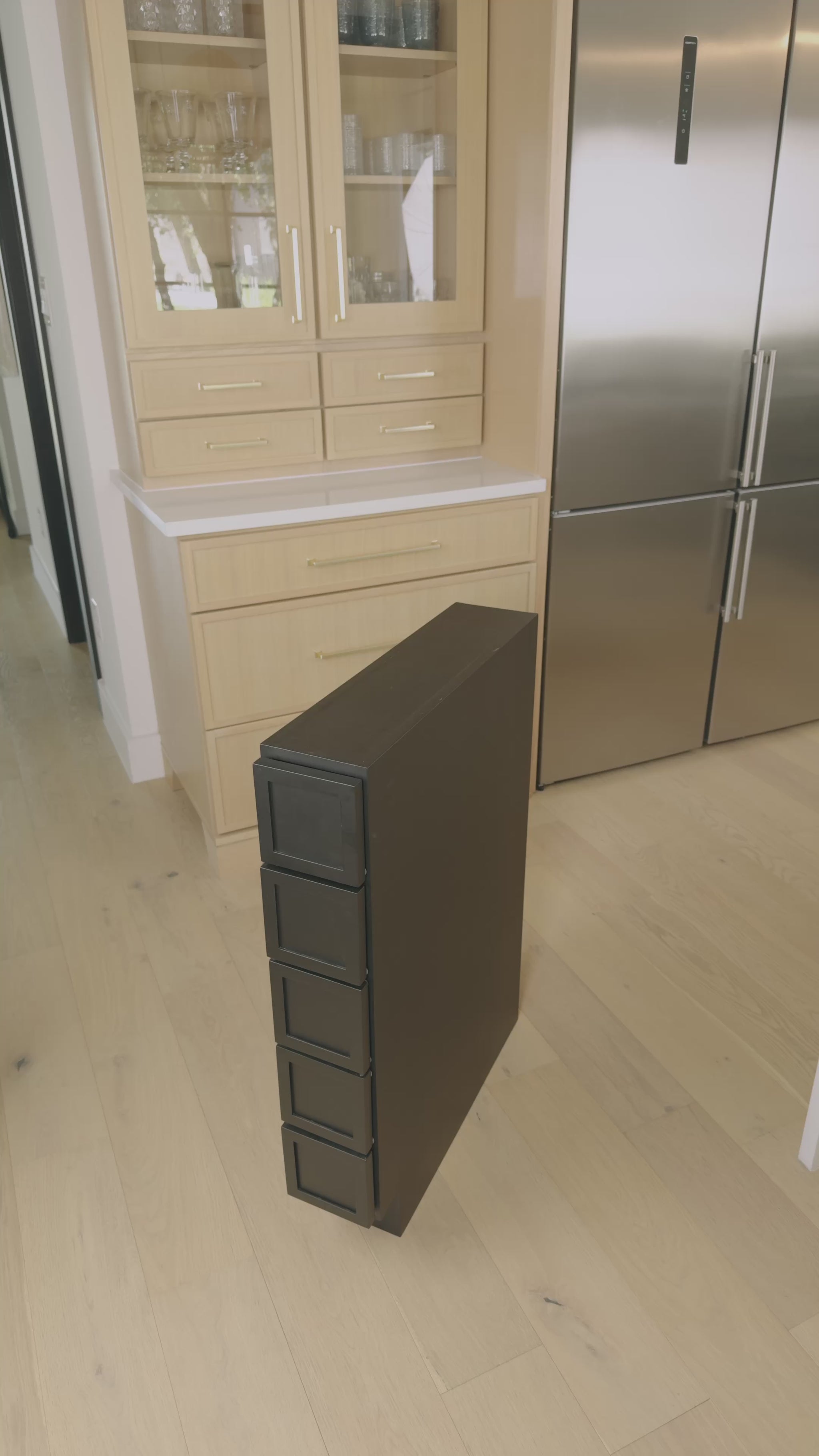 removing drawer from 5 drawer spice cabinet