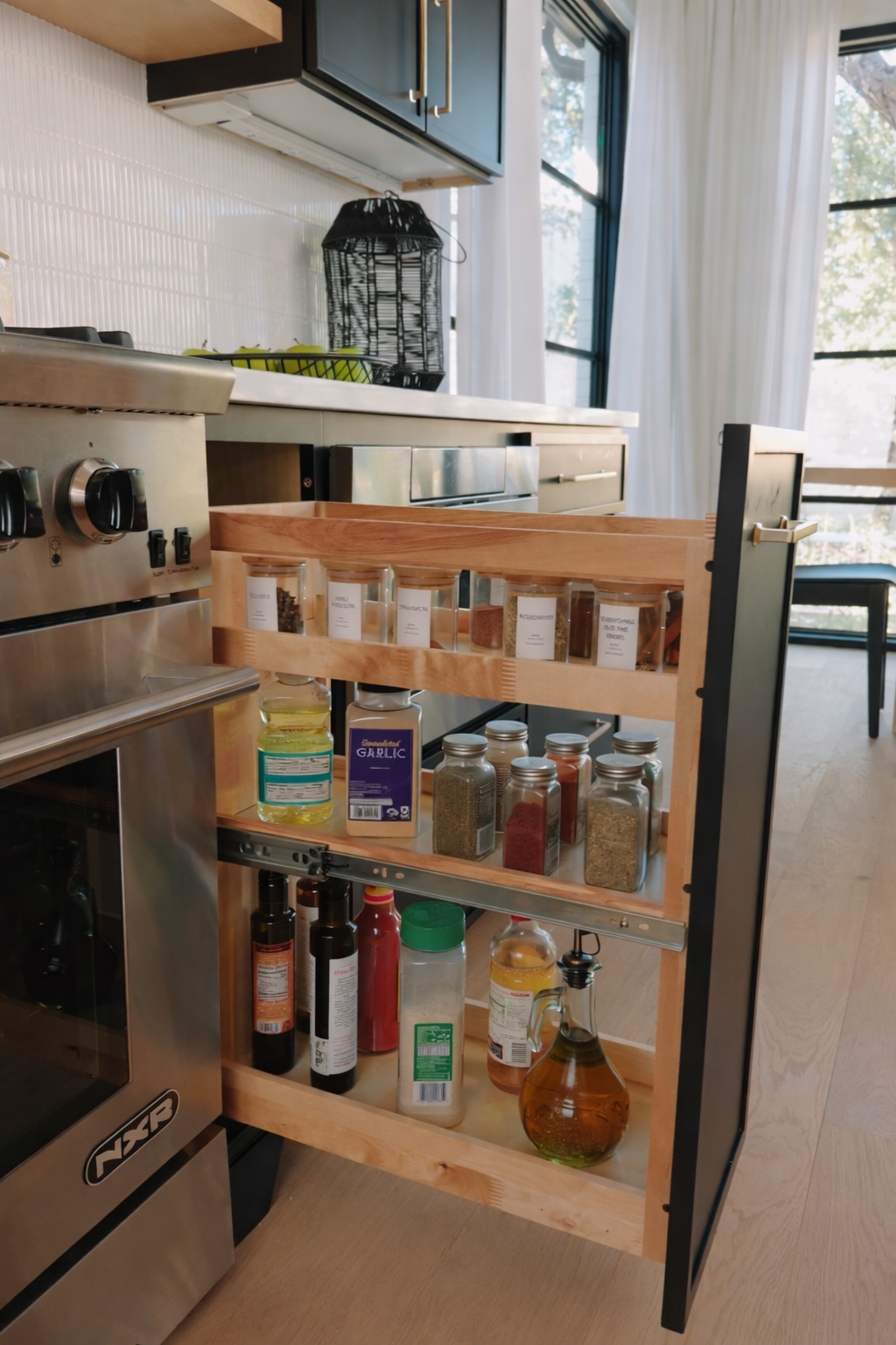 Slim Frame Shaker Spice Rack Spice Pu...