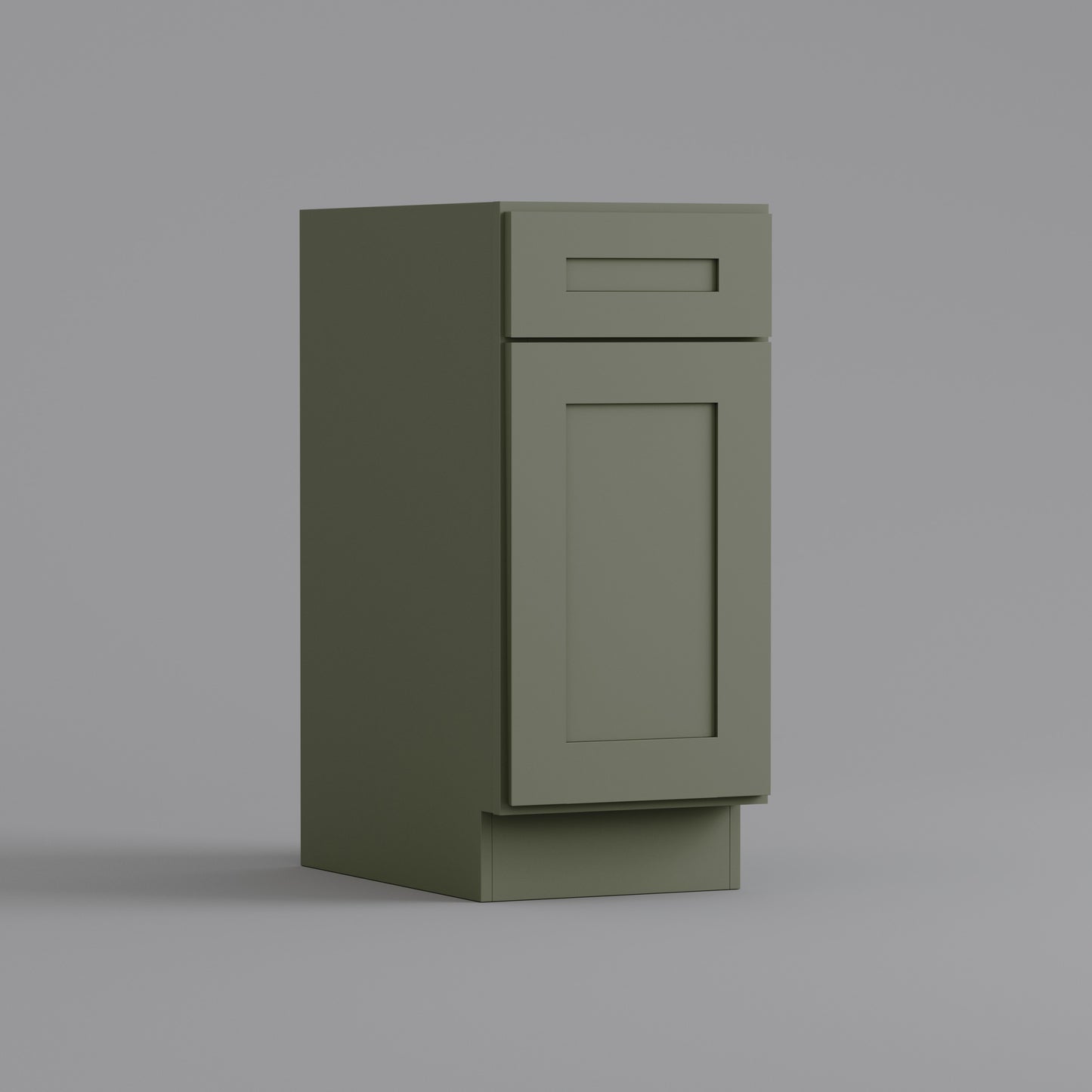 shaker base cabinet 18 sage green