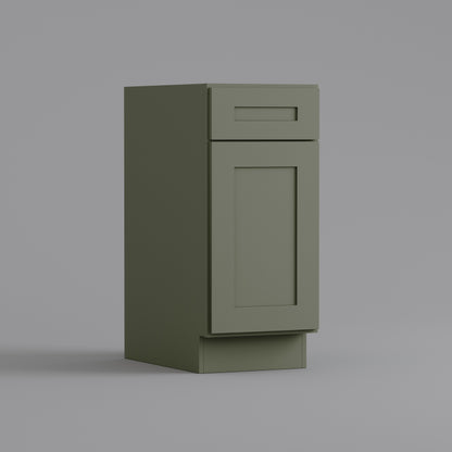 shaker base cabinet 18 sage green