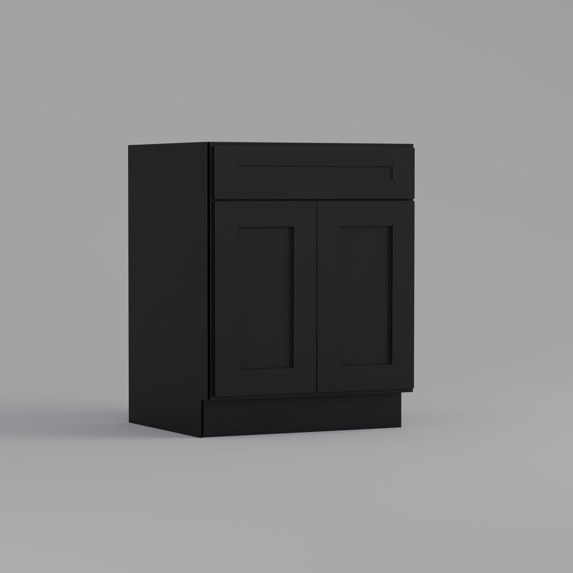 shaker base cabinet 24 black