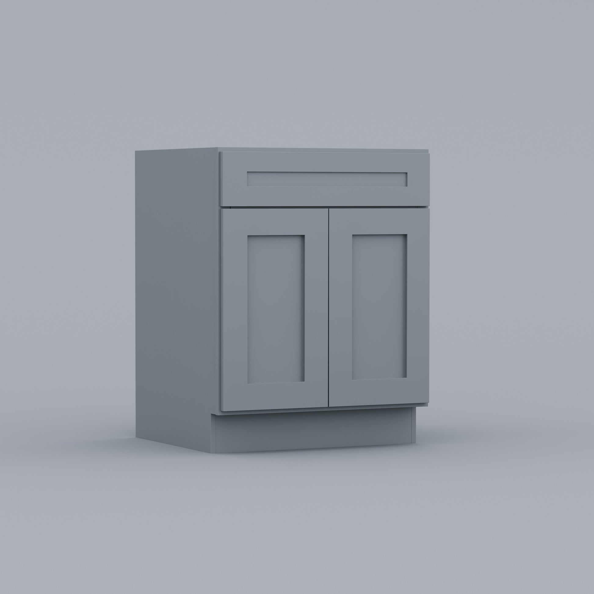 shaker base cabinet 24 grey