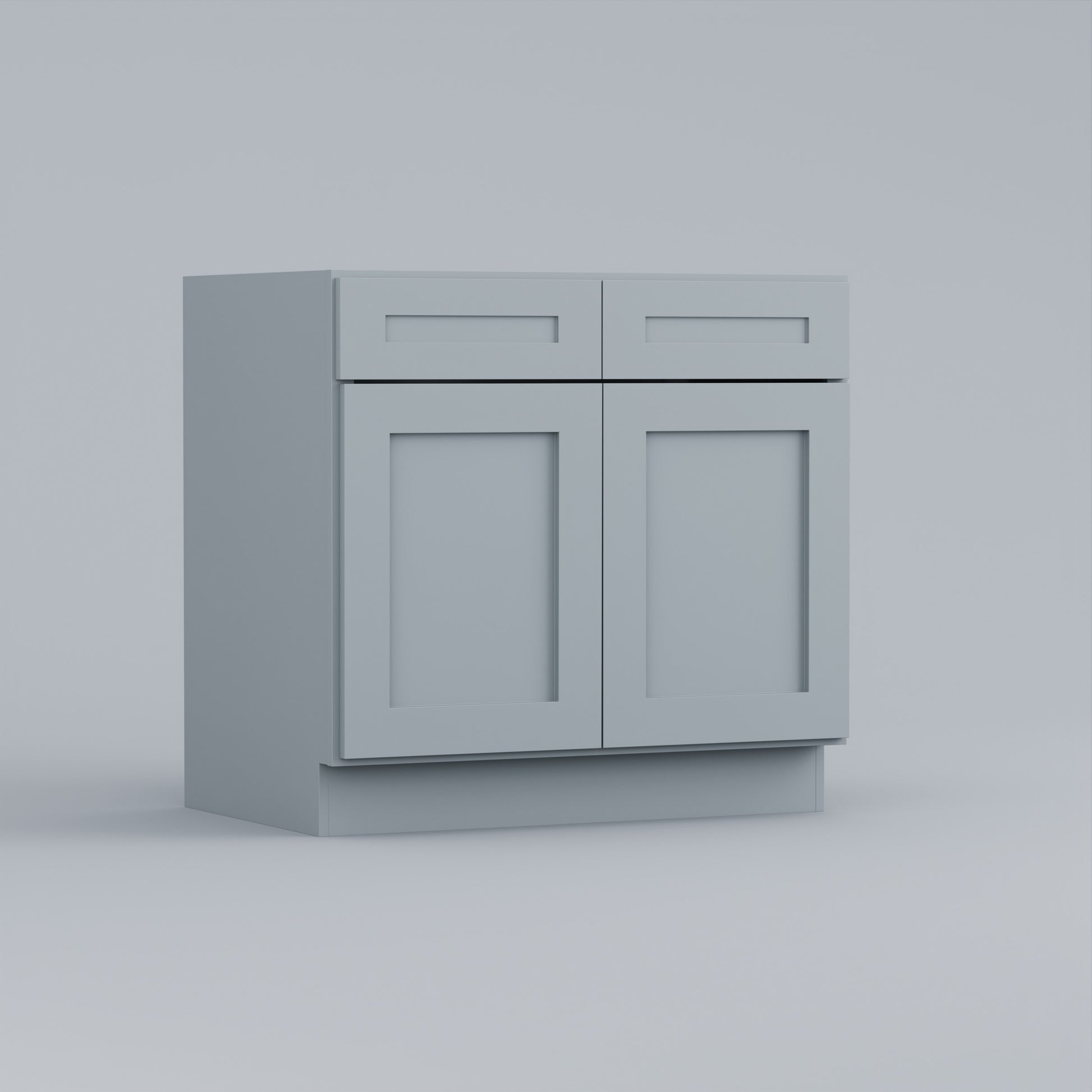 shaker base cabinet 36 grey