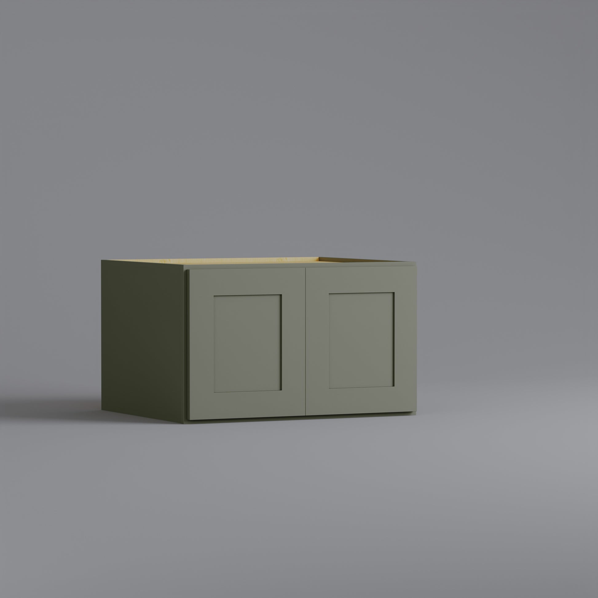 shaker wall cabinet sage green 3018