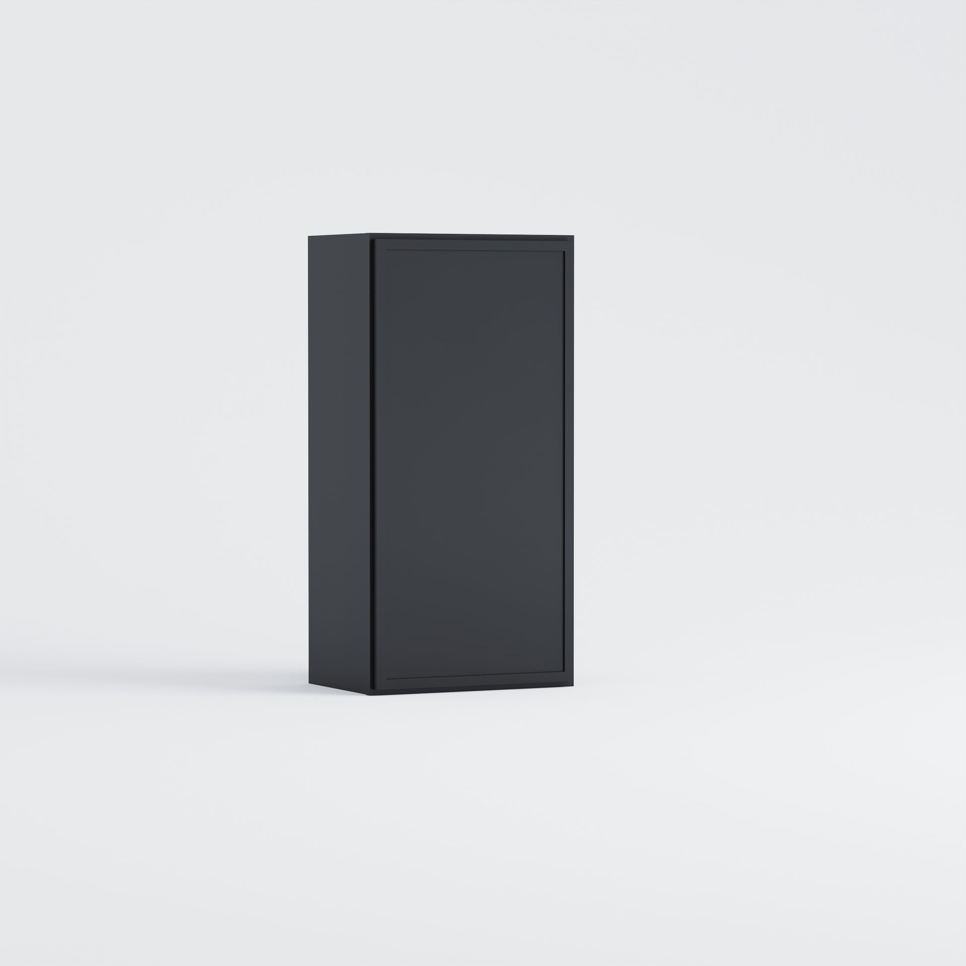 slim frame shaker wall cabinet black