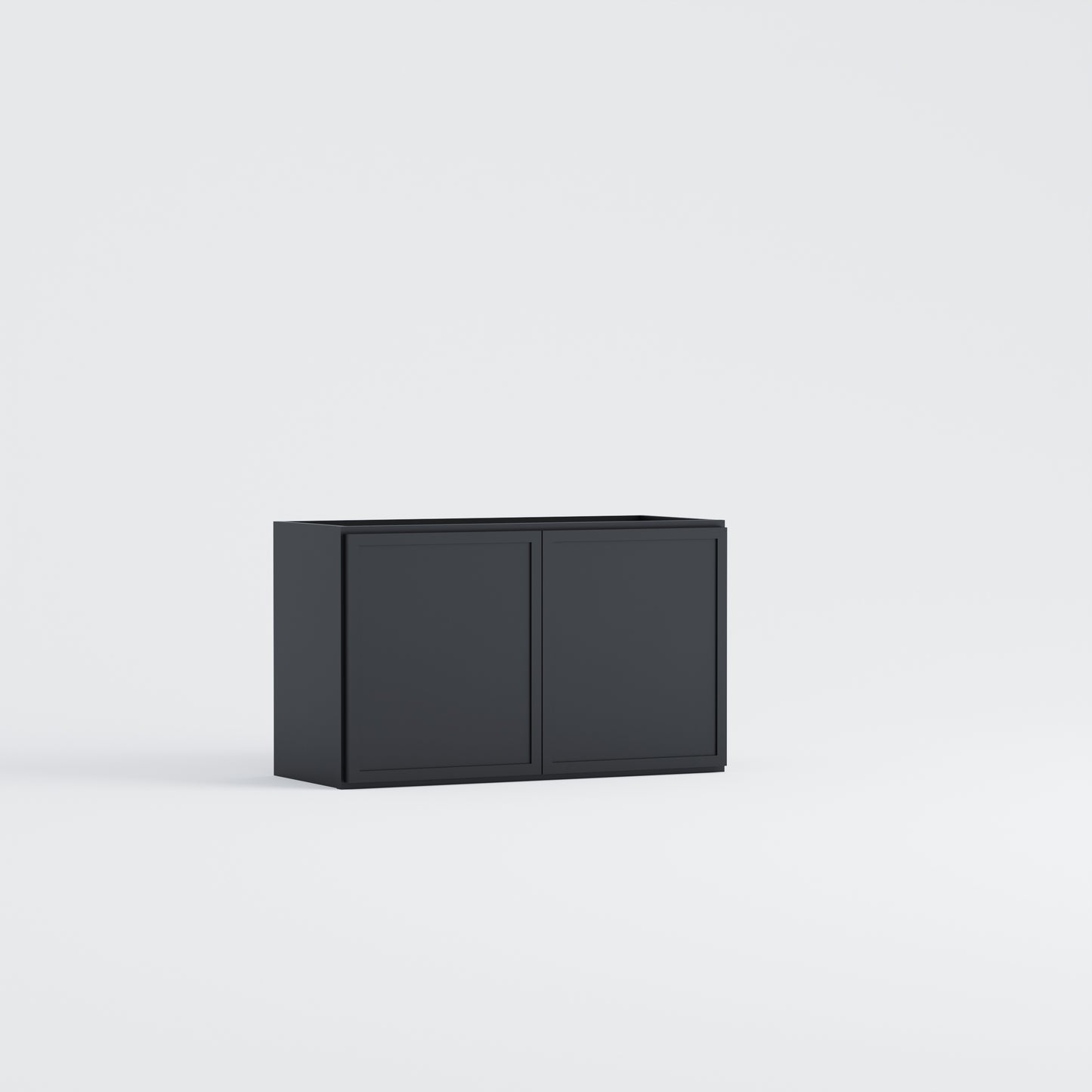 slim frame shaker wall cabinet black