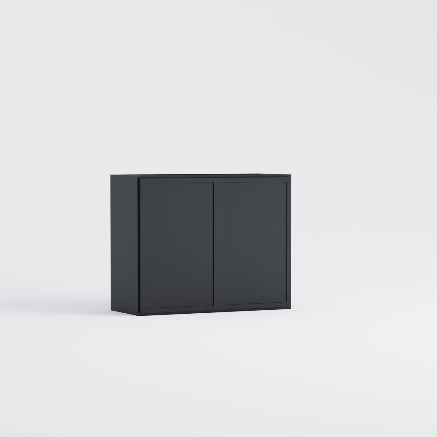 slim frame shaker wall cabinet black