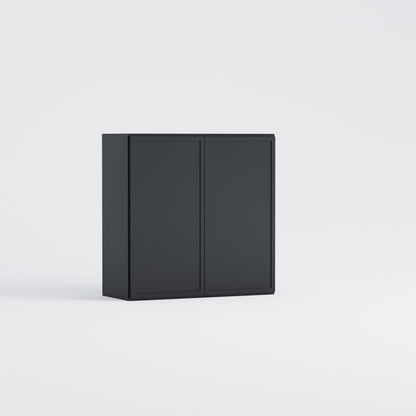 slim frame shaker wall cabinet black