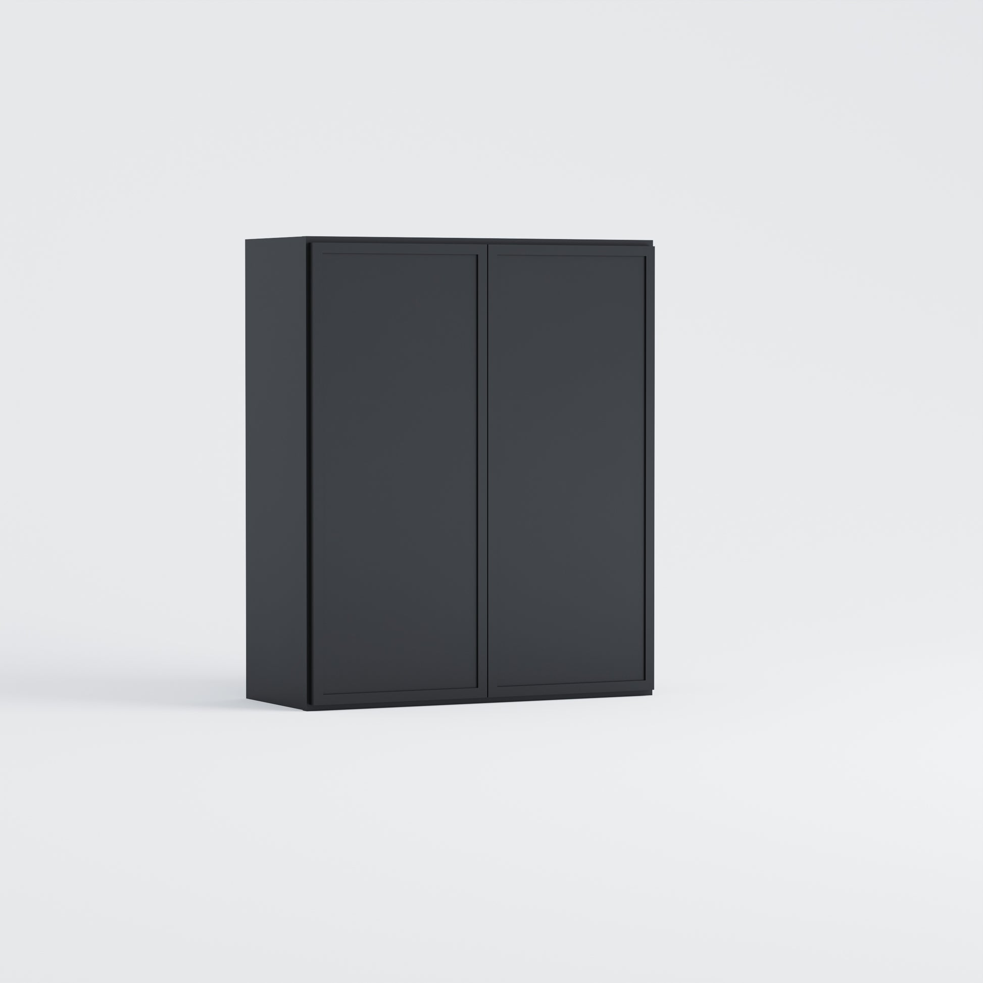 slim frame shaker wall cabinet black