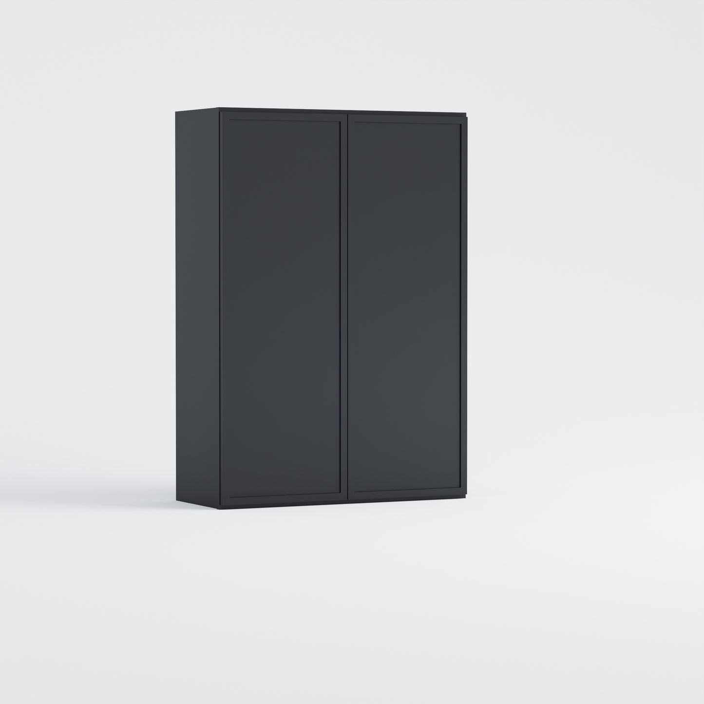 slim frame shaker wall cabinet black