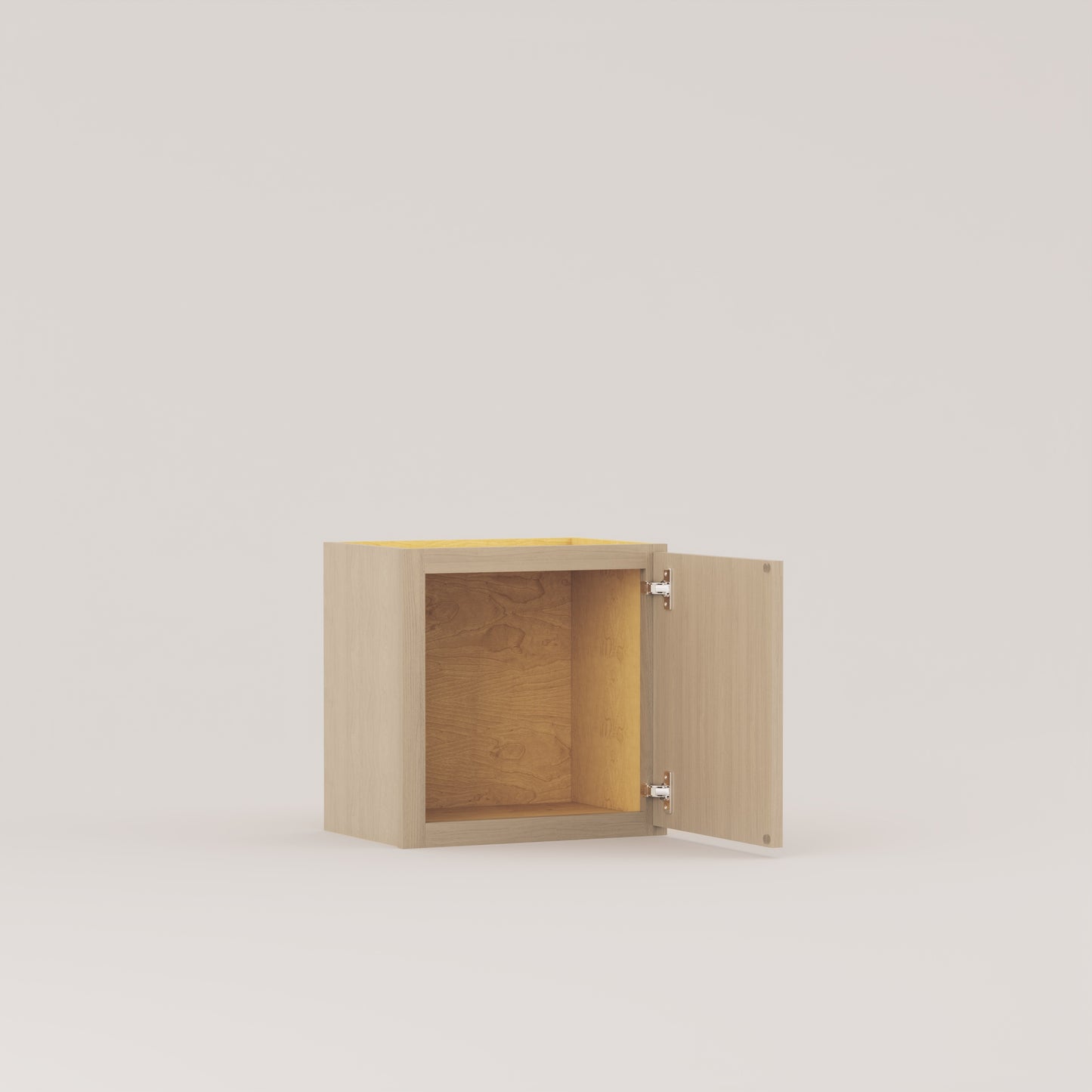 slim frame shaker wall cabinet rift cut white oak