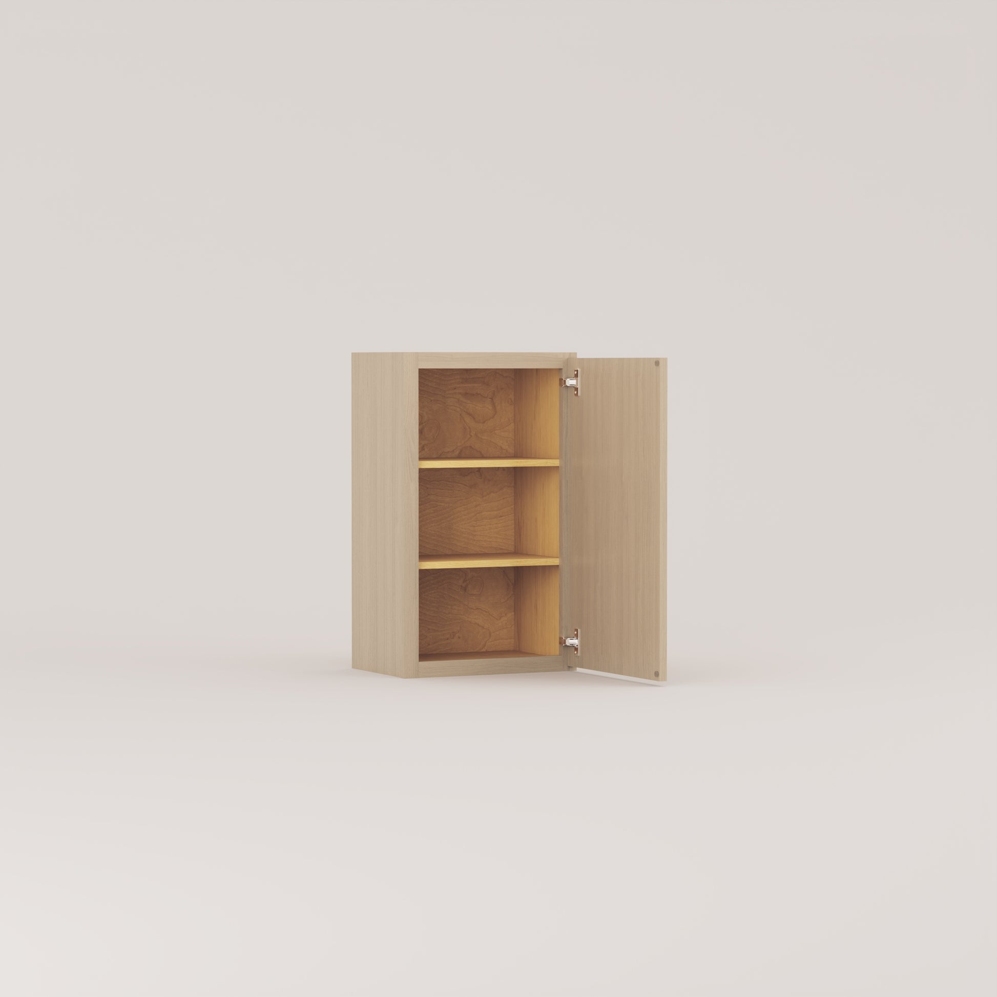slim frame shaker wall cabinet rift cut white oak