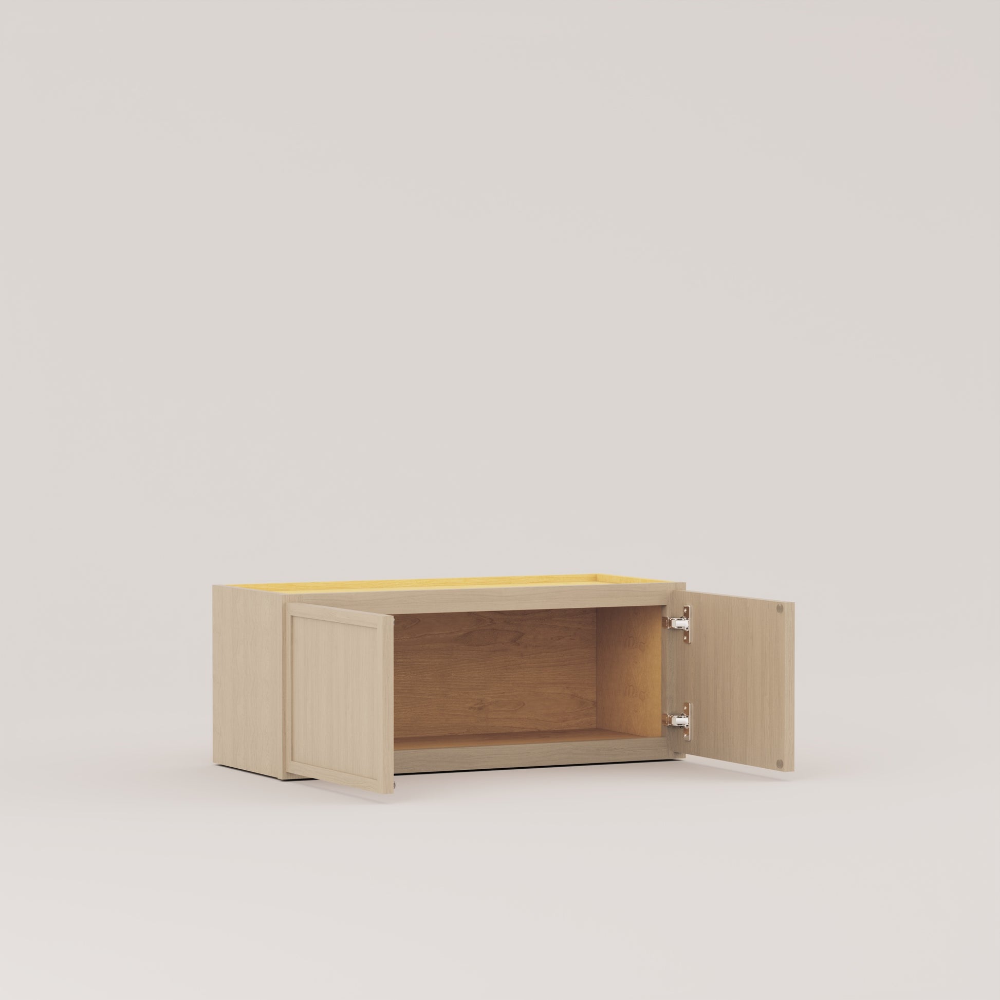 slim frame shaker wall cabinet rift cut white oak