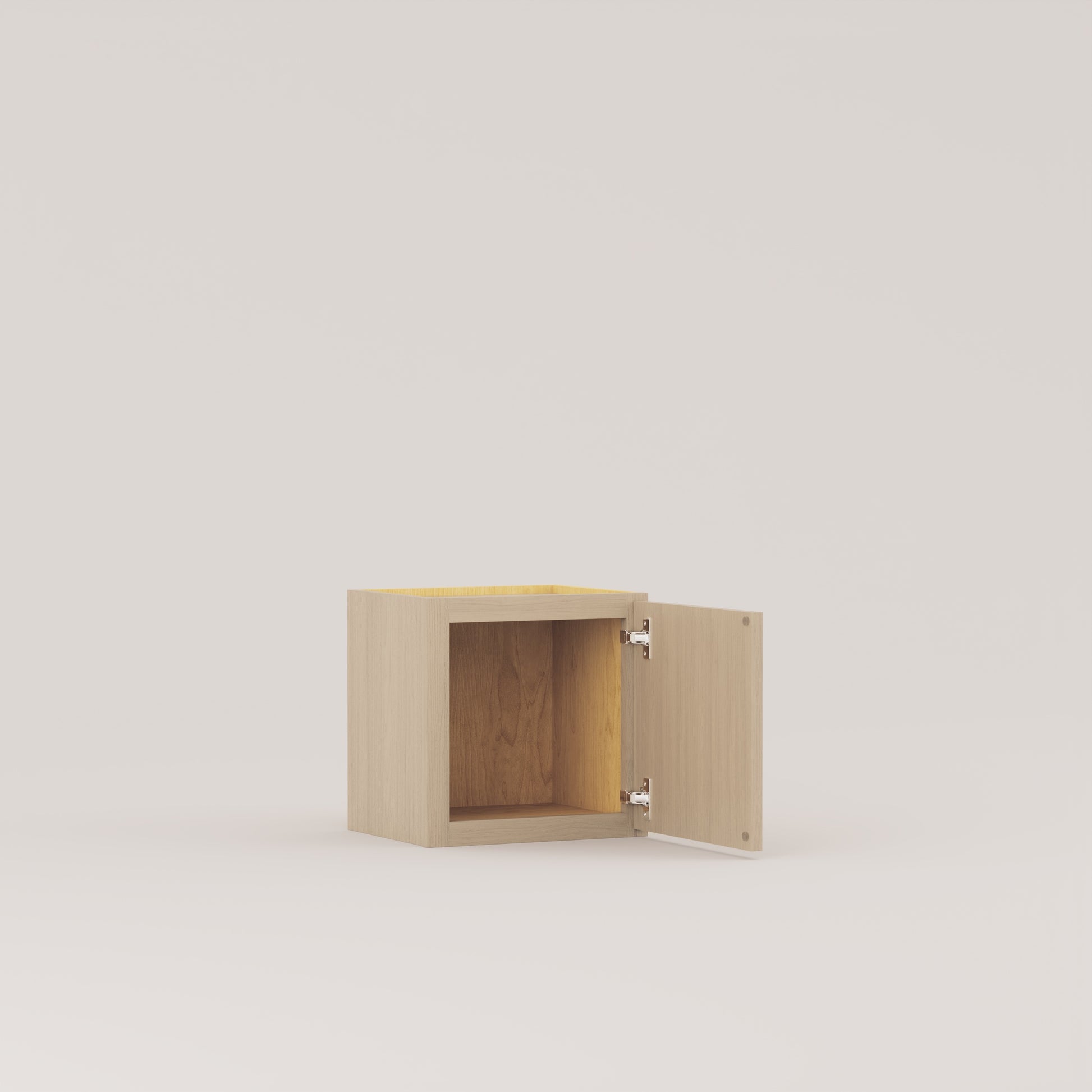 slim frame shaker wall cabinet rift cut white oak