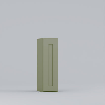spice rack pull drawer shaker wall cabinet sage green