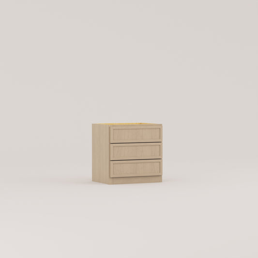 counter top slim frame shaker cabinet rift cut white oak