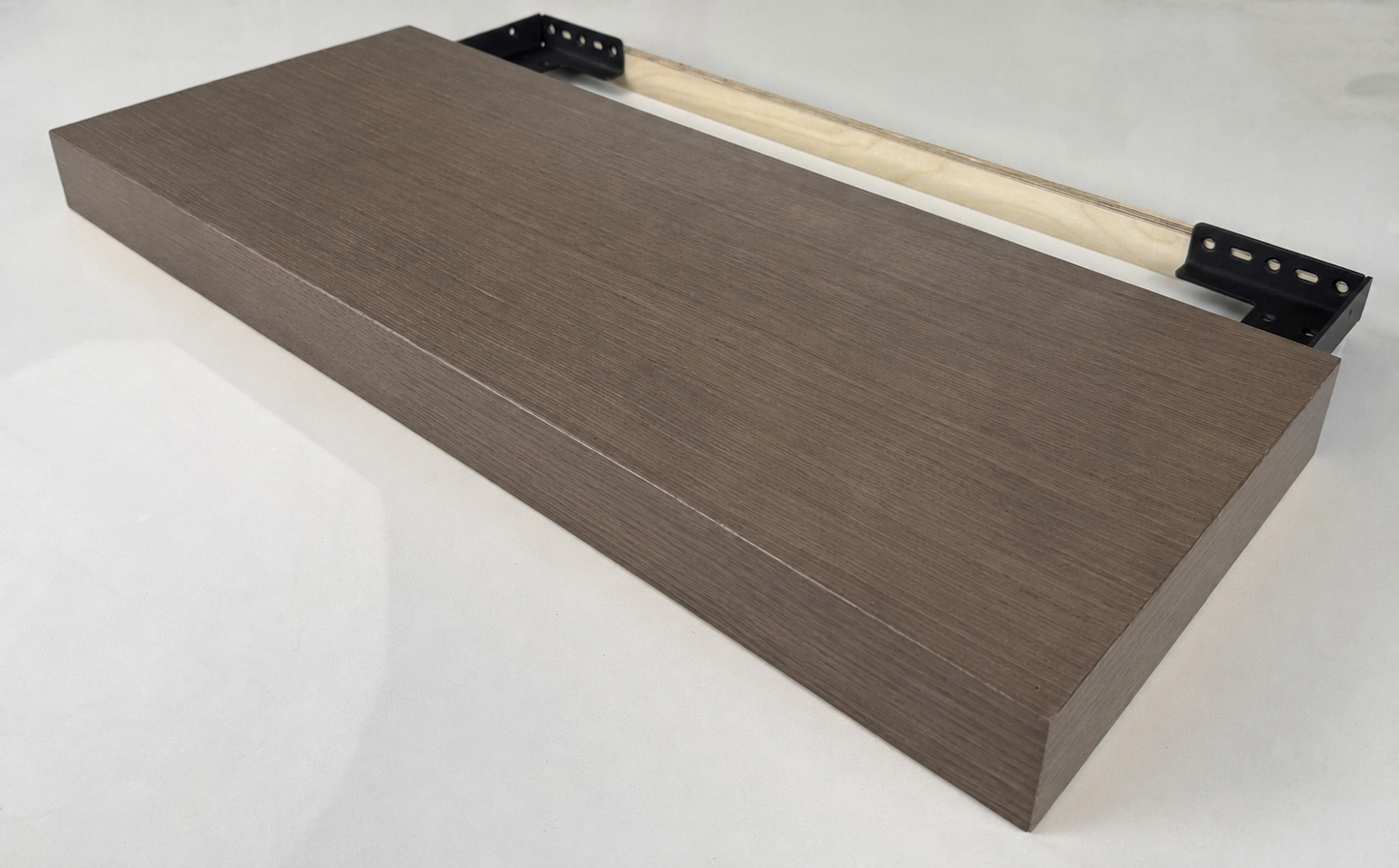 Floating Shelf With Wall Mounting Brackets 2 3/16” H