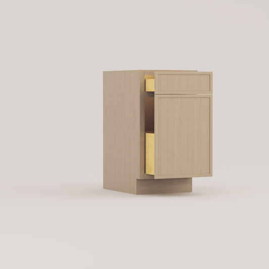 trash can waste basket drawer base with drawers slim frame shaker cabinet rift cut white oak