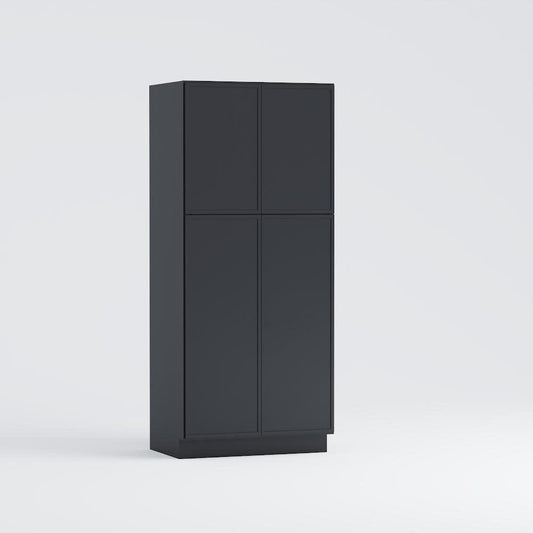 Slim Frame Shaker Standard Utility Tall Pantry Cabinet 24" D + Two Skin Panels