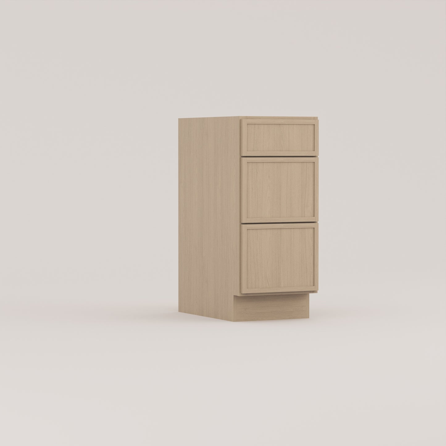 vanity drawer base with drawers slim frame shaker cabinet rift cut white oak