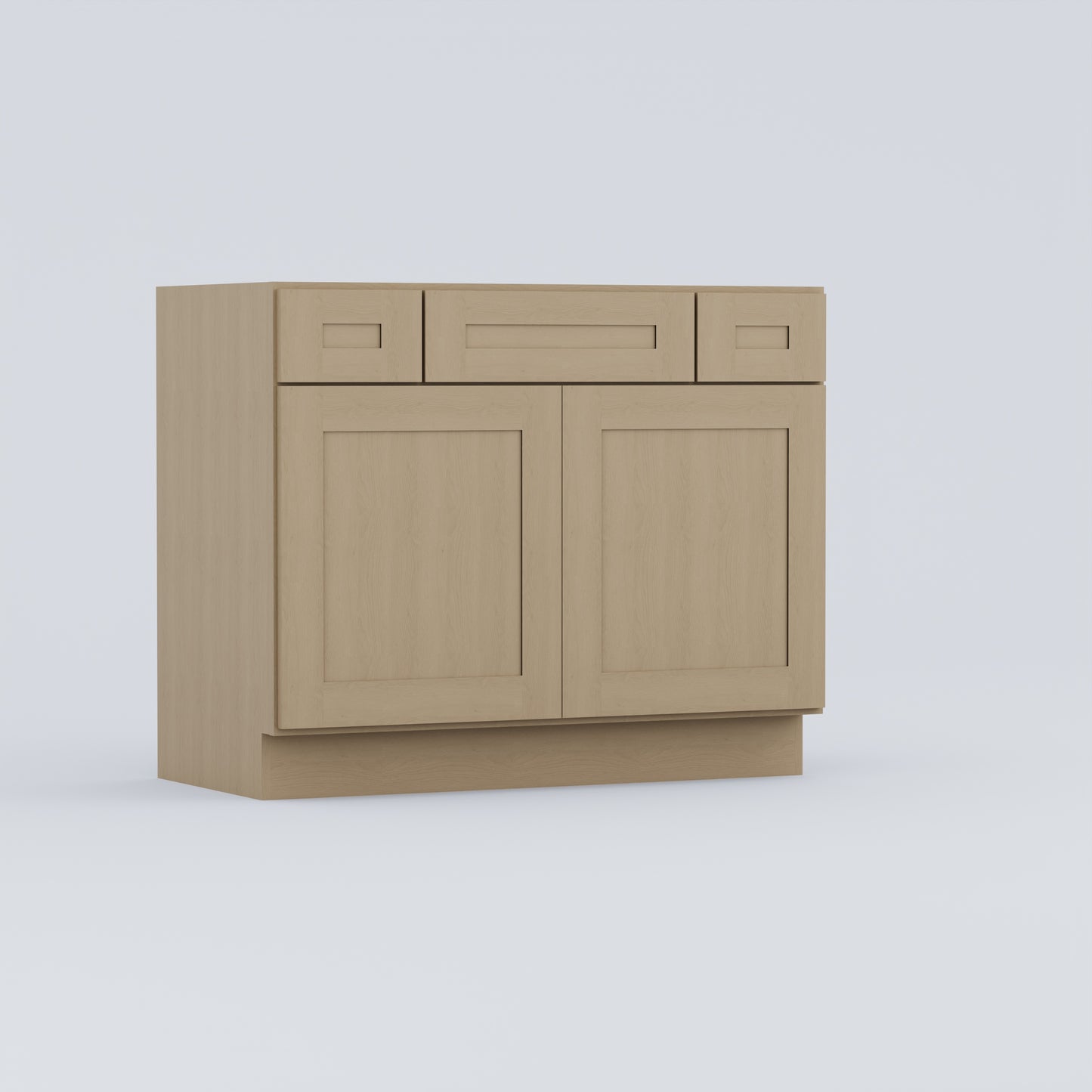  vanity sink base shaker cabinet with drawers natural wood