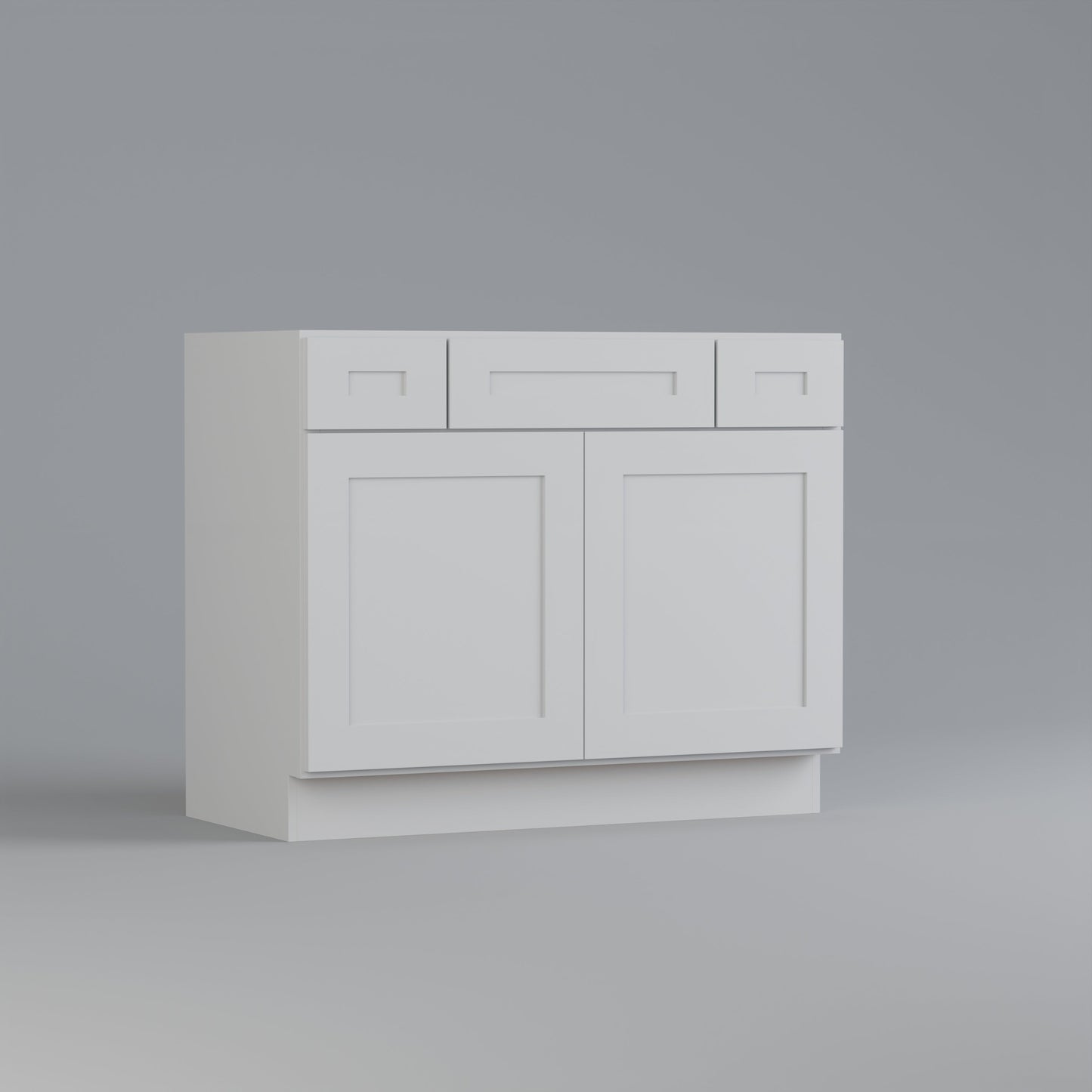  vanity sink base shaker cabinet with drawers white 