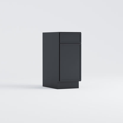 vanity sink base slim frame shaker cabinet black