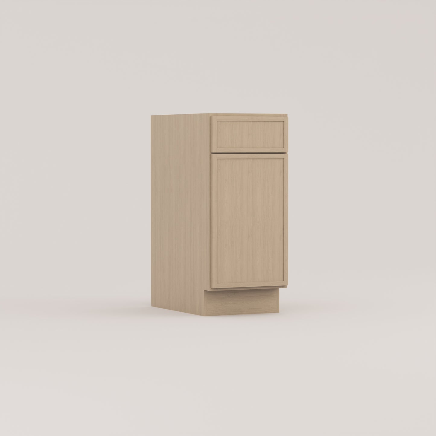 vanity sink base slim frame shaker cabinet rift cut white oak