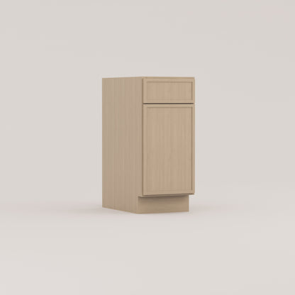 vanity sink base slim frame shaker cabinet rift cut white oak