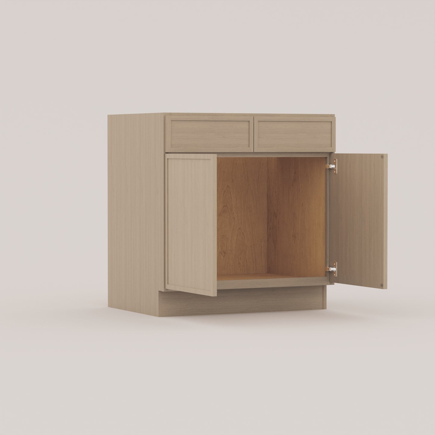 vanity sink base slim frame shaker cabinet rift cut white oak