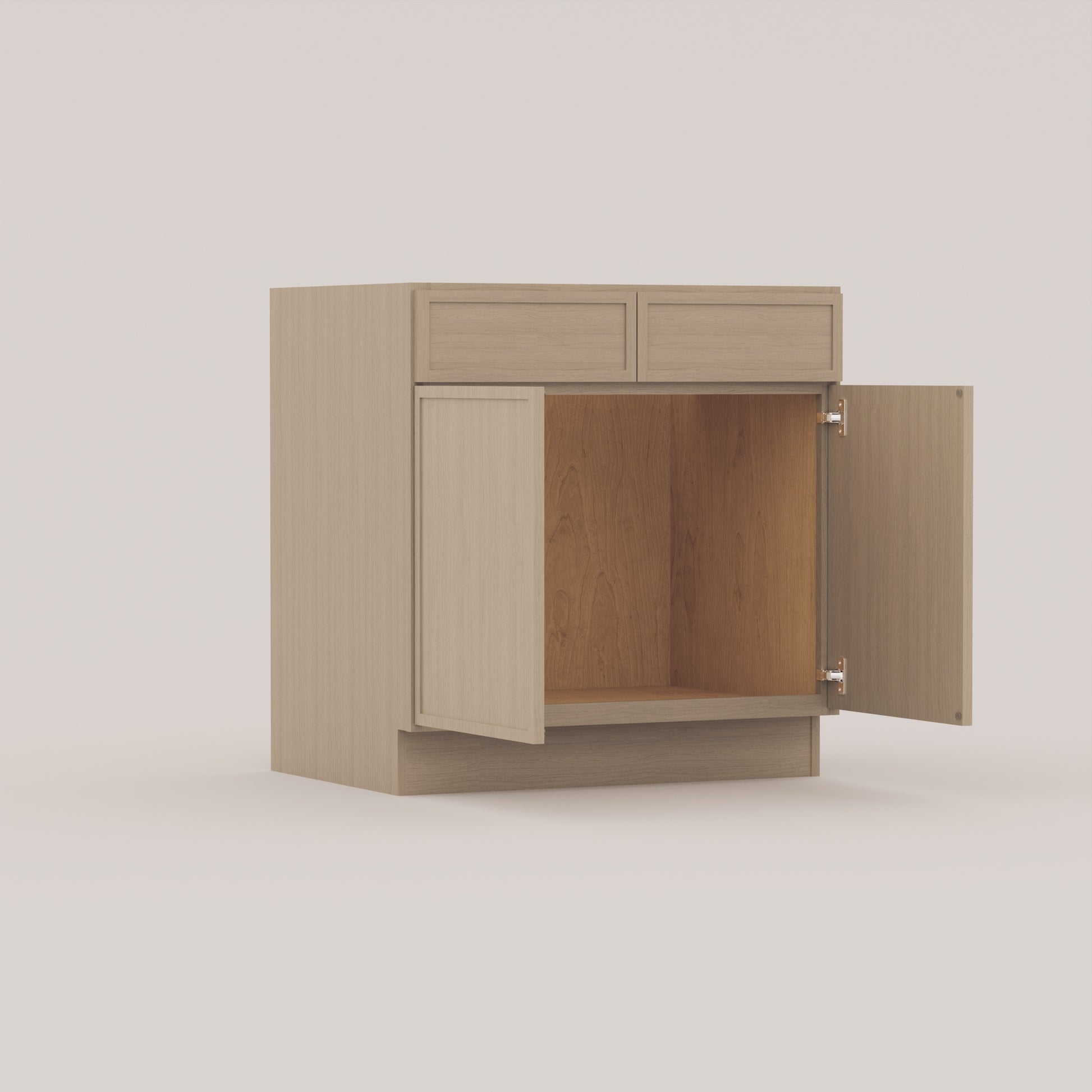 vanity sink base slim frame shaker cabinet rift cut white oak
