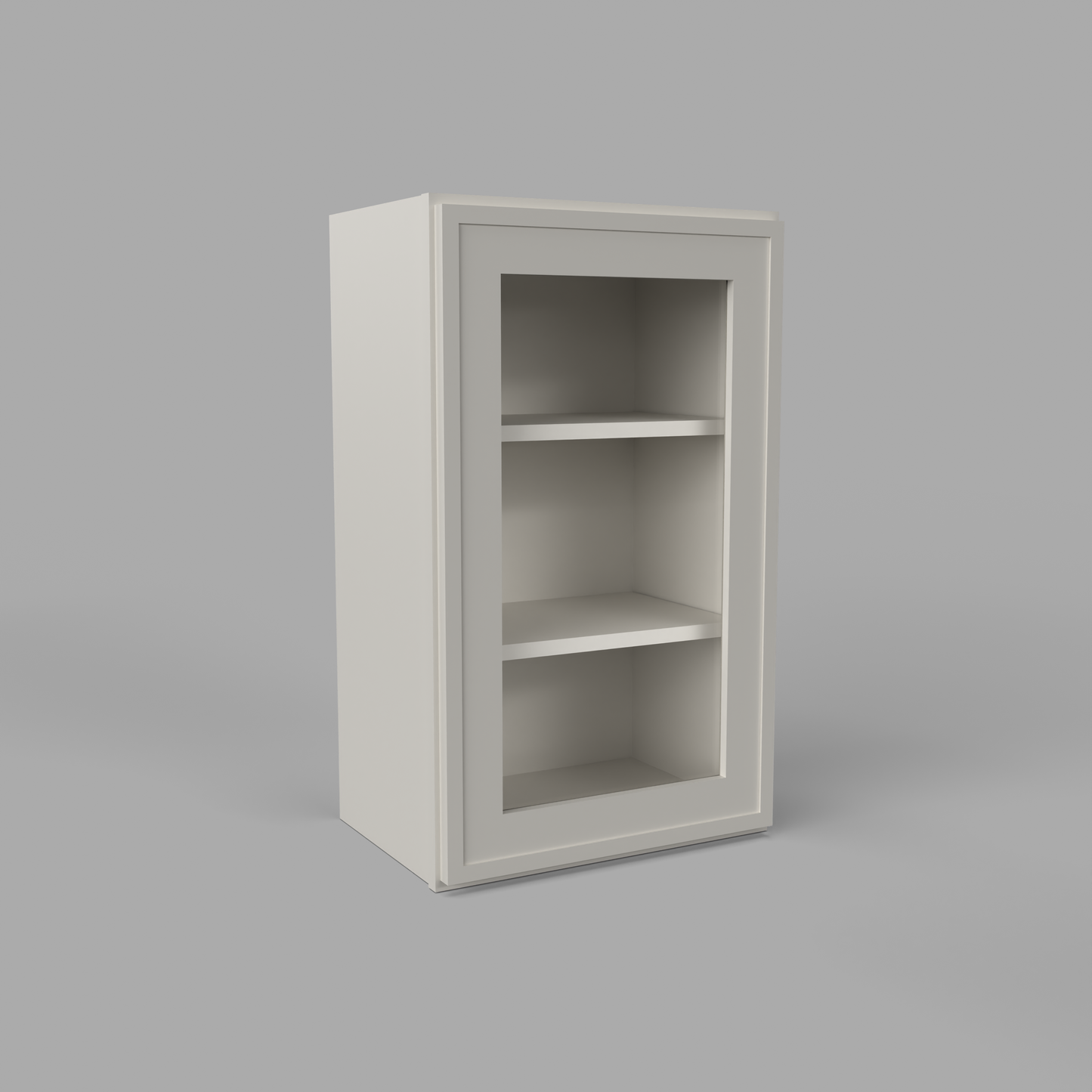 Slim Frame Shaker 30” H x 12” D Glass Door Wall Cabinet